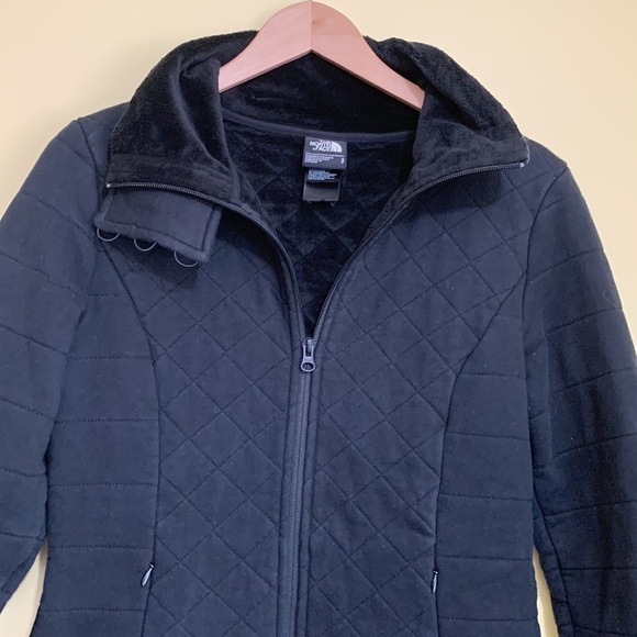 The North Face | Black Caroluna Quilted Raschel Oso Fleece Lined Zip Jacket S - Picture 4 of 17